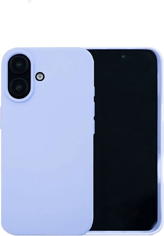siliconen hoesje Ceezs adaptée à la coque Apple iPhone 16 - Coque arrière en silicone avec un rapport qualité/prix idéal - Coque de téléphone avec protection contre les chutes - Coque en Siliconen TPU (violet)