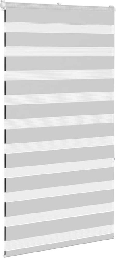vidaXL Stores vénitiens Zebra zèbre 80 x 150 cm , largeur du Zebra 75 cm , gris clair