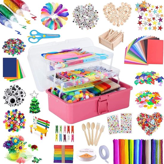 DIY Bastelset Kinder ab 4-9 Jahre,Tiere Bastelset Spielspielzeug,Vogel ,Krabbe,6 Stück DIY Set Poke Art Basteln Kinder,sauberer Spaß,Kreativ Set für Kindergeburtstag Geburtztag Geschenk für 4-12 Jahre