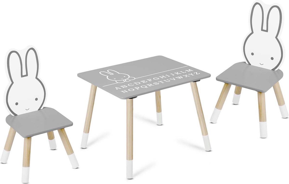 Ricokids RC-847 Bunny tafel met twee stoelen voor kinderen