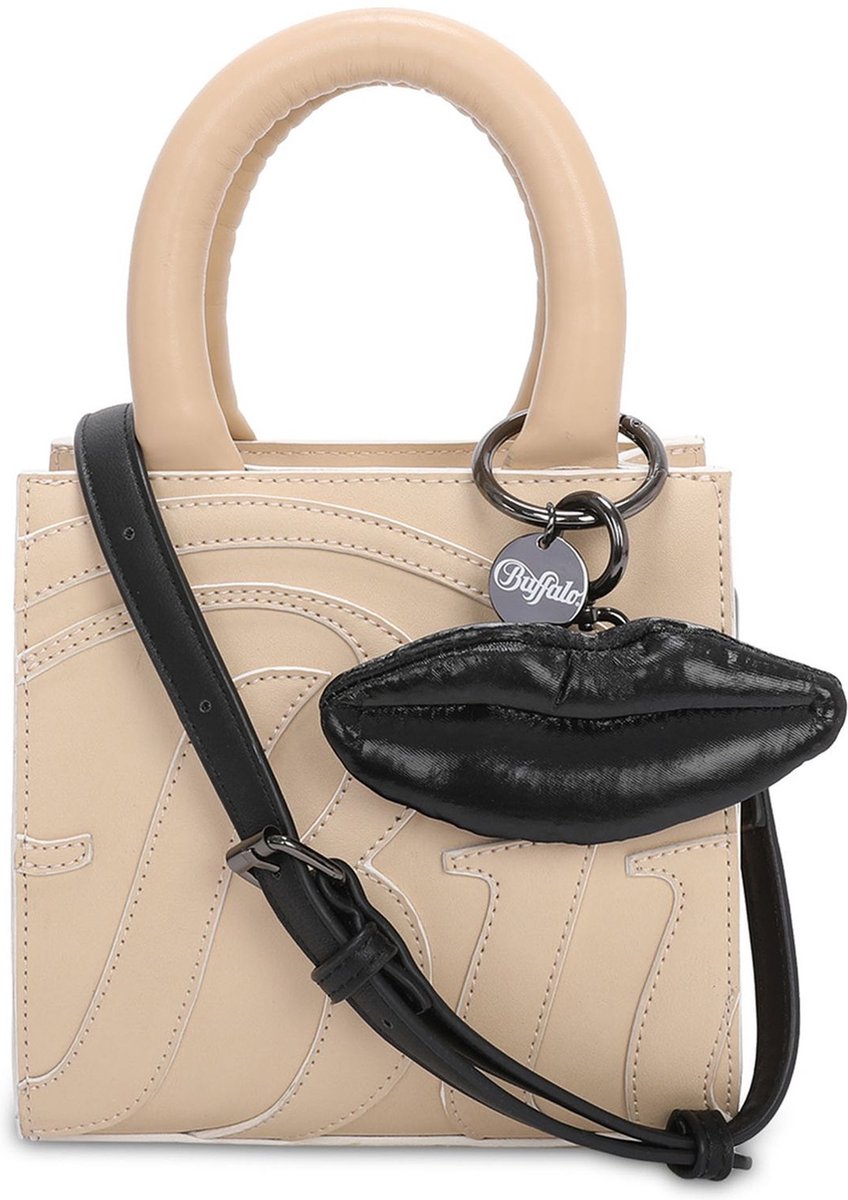BUFFALO Handtas Schoudertas Muse Boxy13 Crossbody Bag Latte Beige