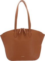 COCCINELLE Leren Shopper Flare Shoulder Bag Grained Leather Cuir Terracotta