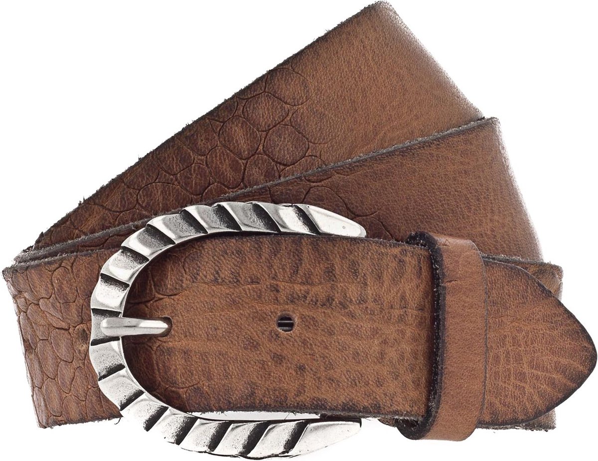 b.belt riem Sofia Ledergürtel W80 Mid Brown bruine