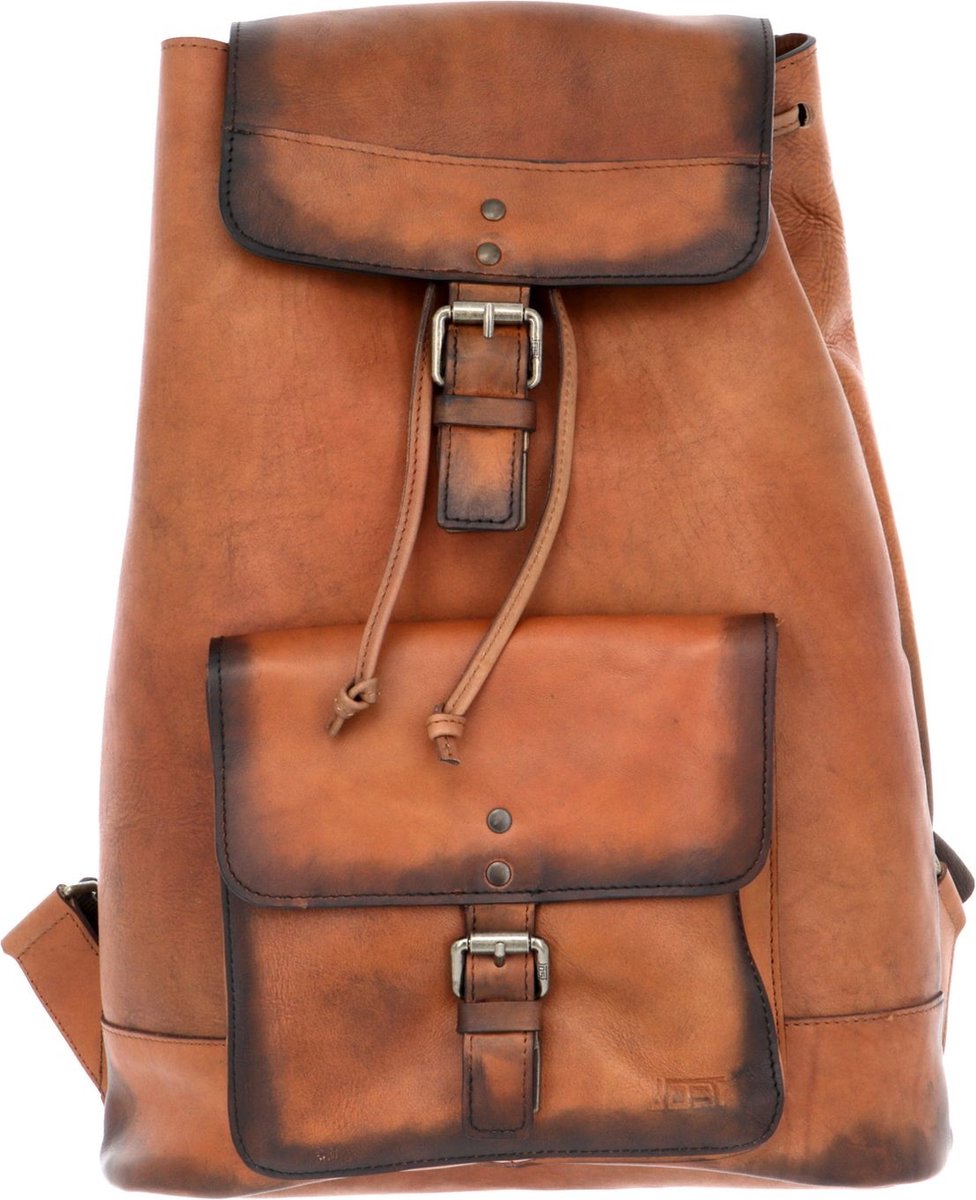 JOST Leren Rugzak Tabletzak Randers Daypack Backpack Cognac Bruine