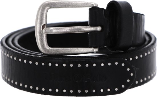 Marc O'Polo Leren Riem Hemma - Rivet Ladies' Belt W85 Black Zwart