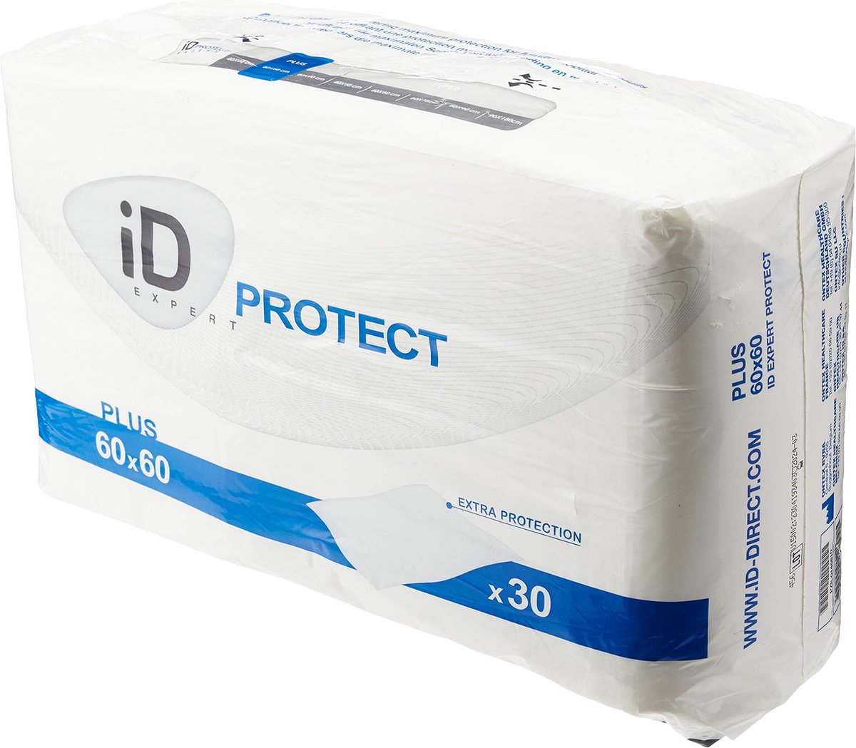 ID Essential Underpads Extra Plus 60 x 60 cm - 1 paquet de 30 protections