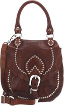 Sac Bandoulière Pochette CAMPOMAGGI S Mosto - 100% Cuir Rouge - Neuf Avec Étiquettes