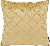 Velvet Cross Goud Kussenhoes | Fluweel/Polyester | 45 x 45 cm