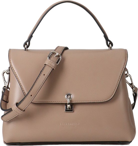 SEIDENFELT MANUFAKTUR Sac à épaule bandoulière Sac à main Kisa Case Dune Marron clair