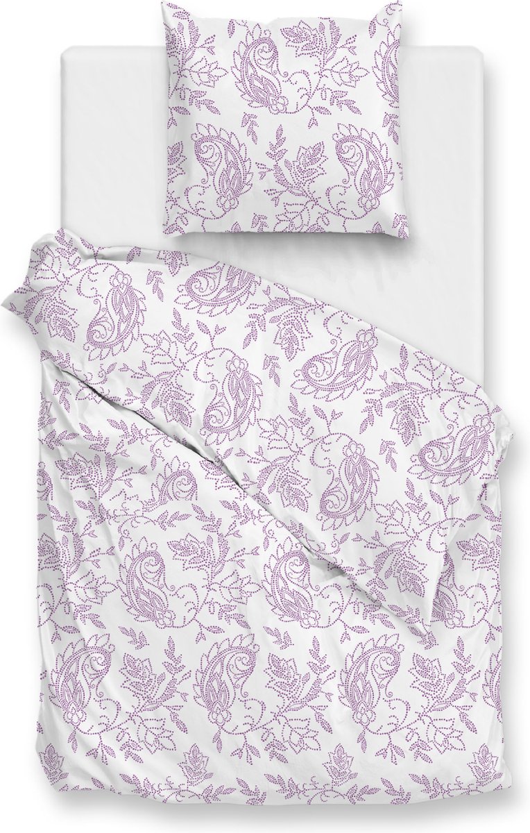 Zohome Indiano Dekbedovertrek - 100% Katoen-Perkal - 140x220 - Roze