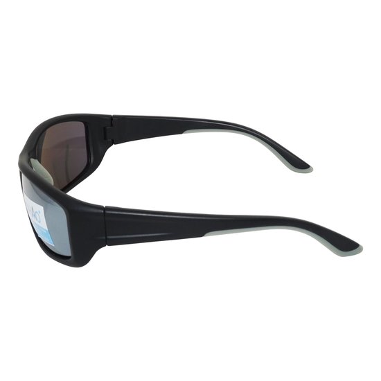 WK Nihao TR-90 Extra Light+Flexible Zonnebril- TAC polarized UV400 lens met anti reflectie laag-100% verwering van UVA,UVB,UVC - TR-90 Strong +light+Flexible Frame - Matzwart montuur met Zilver REVO coating Sportzonnebril van WK Nihao — afbeelding 3