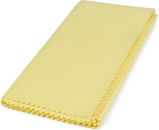 *** Zilver Poetsdoek 30x30 CM, Herbruikbaar voor Stralende Sieraden - Sieraden poetsdoek - Zilver Poetsdoek - Herbruikbaar - Wit van Heble® ***