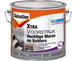 Alabastine Xtra Vochtige Muren en Kelders Voorstijk - Wit - 2,5 liter