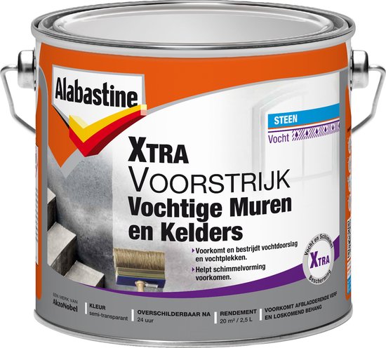 Foto: Alabastine sneldrogende voorstrijk transparant 25 liter