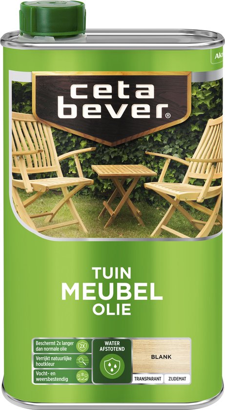 Cetabever - Tuinmeubelolie Waterproof - Blank - 500 ML