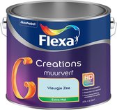 Bol.com Flexa - Creations Muurverf Extra Mat - Vleugje Zee - Mengverf - 2.5 L aanbieding