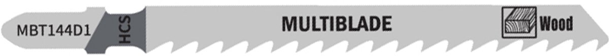 Multiblade Decoupeerzaagblad HCS MBT144D1 voor Hout 100 mm