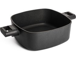 Braadpan, Kookpan, Vierkant, 28 x 28 cm, 4.5 L, Gerecycled Aluminium, QXR Non Stick, Inductie - Woll | EcoLogic QXR