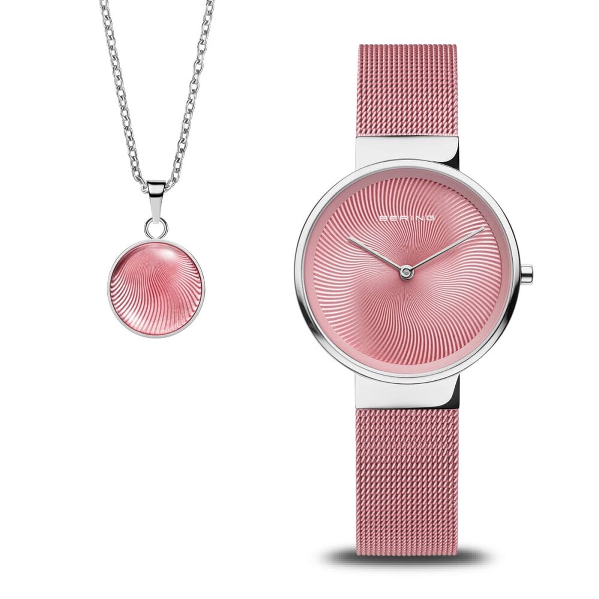 Bering - 19031-989-GWP - Geschenkset Polshorloge + Halsketting - Dames - Kwarts - Classic