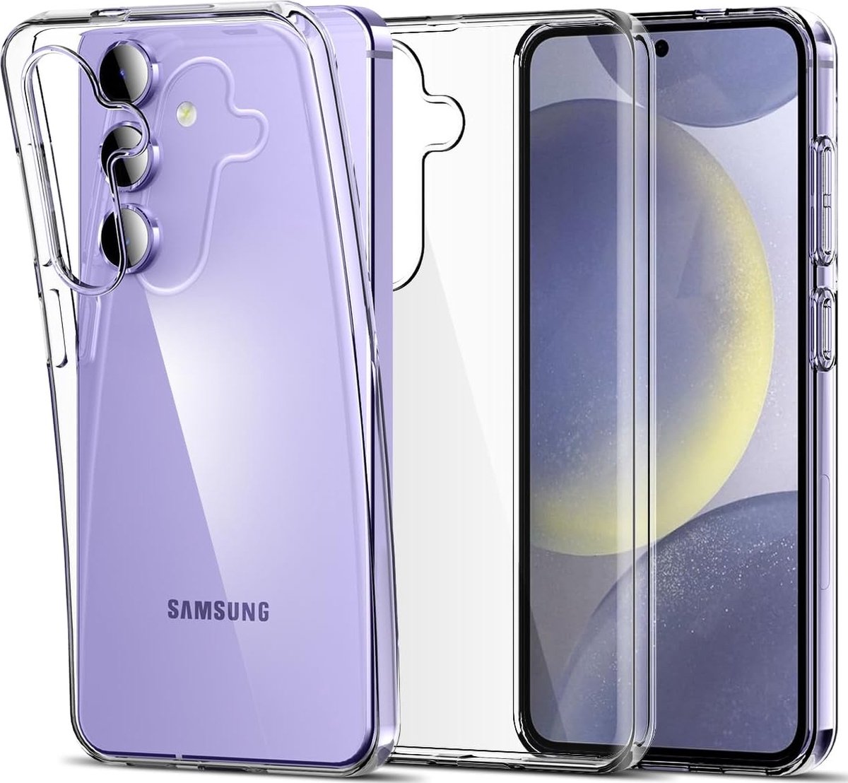 Casemania Hoesje Geschikt voor Samsung Galaxy S25 Plus - Transparant - Siliconen Back Cover