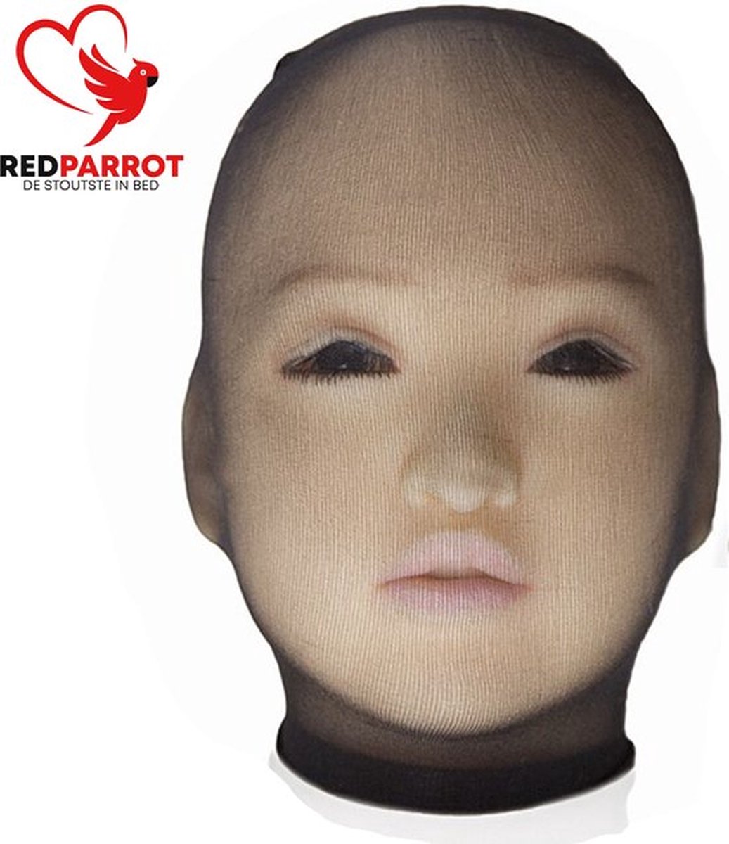 Goedkoopste BDSM Panty gezichtsmasker - Transparant - Elastisch - One size - Kous