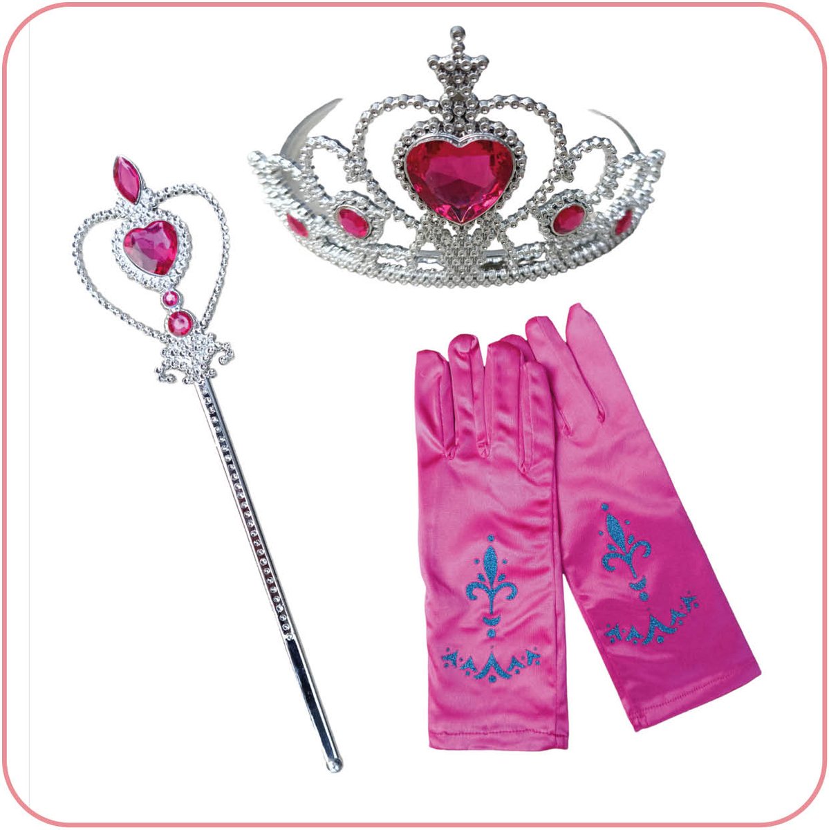 Jobber Toys - Prinsessen speelgoed - Prinsessen Kroon Tiara Toverstaf