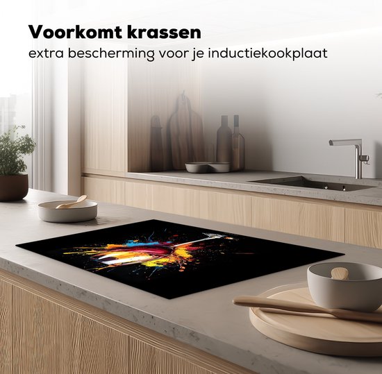 KitchenYeah® Protection plaque induction 74x48 cm - 3-2-9 - Protege plaque de cuisson - Couvre plaque induction - Protecteur d'induction - Cuisine