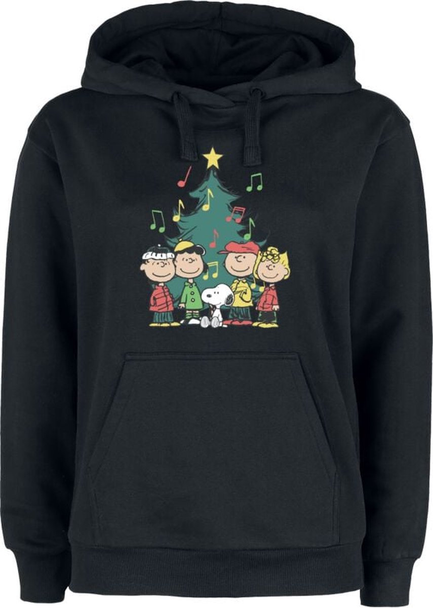 Peanuts Peanuts - Christmas Tree Dames Trui met capuchon - zwart - M