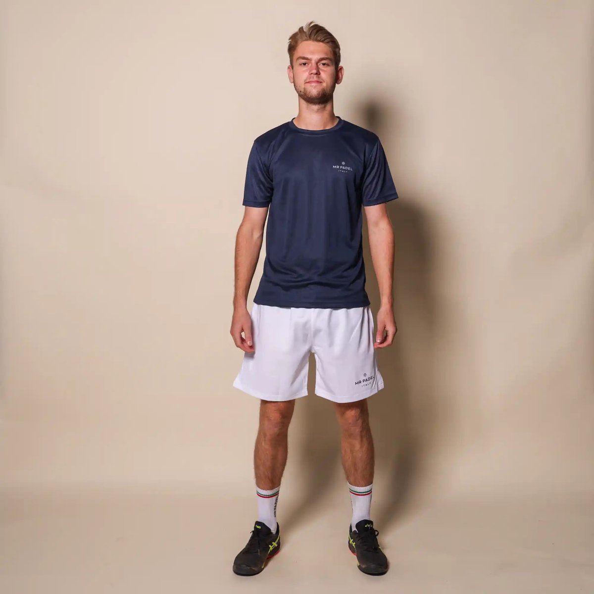 Padelshirt Regular Fit Marineblauw - Maat XL