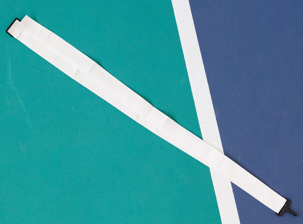 Carrington Tennisnet Middenriem Met Versteller Wit