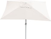 Bol.com Cosmo Casa - Zonnescherm - Tuinparasol - 2x3m Rechthoekig Verstelbaar - Polyester en Aluminium - 45kg - Crème aanbieding