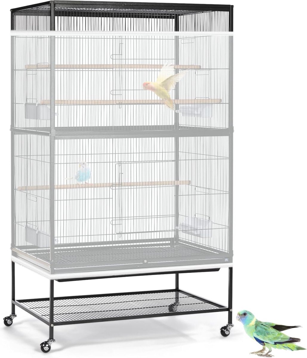 Verstelbare Vogelkooi Zaadvanger - Zacht Nylon Gaas en Net voor Parkieten en Papegaaien - 300 x 80 cm