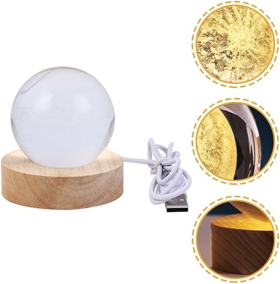 Jojoy - LED Bol - Tafellamp - Nachtlamp - Maanlamp - Space Lamp - Ruimte Lamp - LUMABALL van Jojoy — afbeelding 3