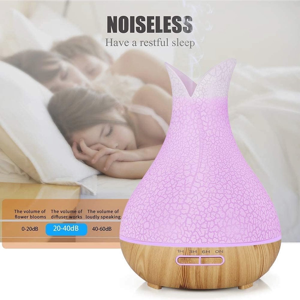 Kbaybo 400 Ml Aroma Essentiële Olie Diffuser Ultra... - Grandado Kbaybo 400 Ml Aroma Essentiële Olie Diffuser Ultra... - Grandado