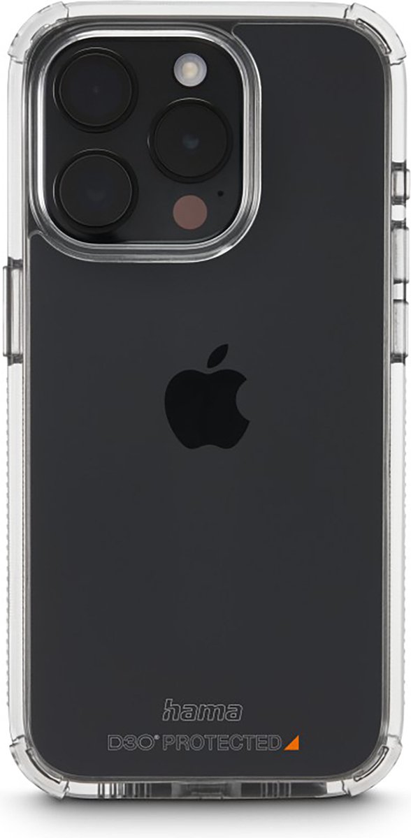 Hama Extreme Protect Cover Hoesje geschikt voor iPhone 15 Pro Max - Kras- en Stootbestendig - Transparant