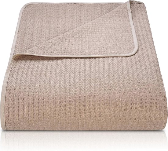 BOHORIA® Sprei 220x240 cm in wafellook NIU Waffle | extra groot | 100