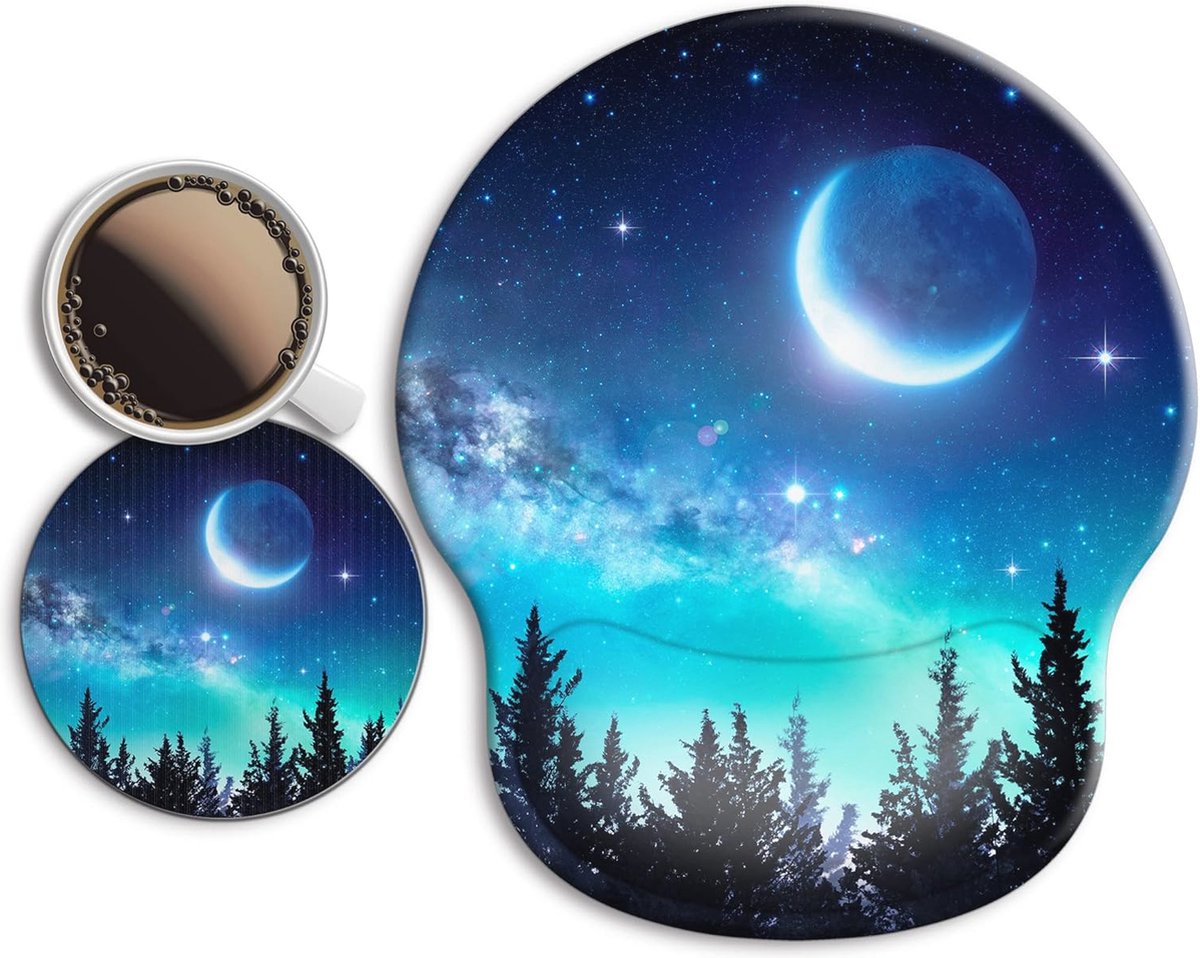 Ergonomische muismat met Gel Polssteun - 20% Groter voor Comfort en Pijnverlichting