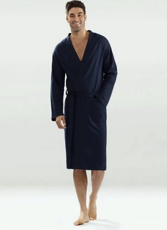 Peignoir long homme en coton robe de chambre homme robe de