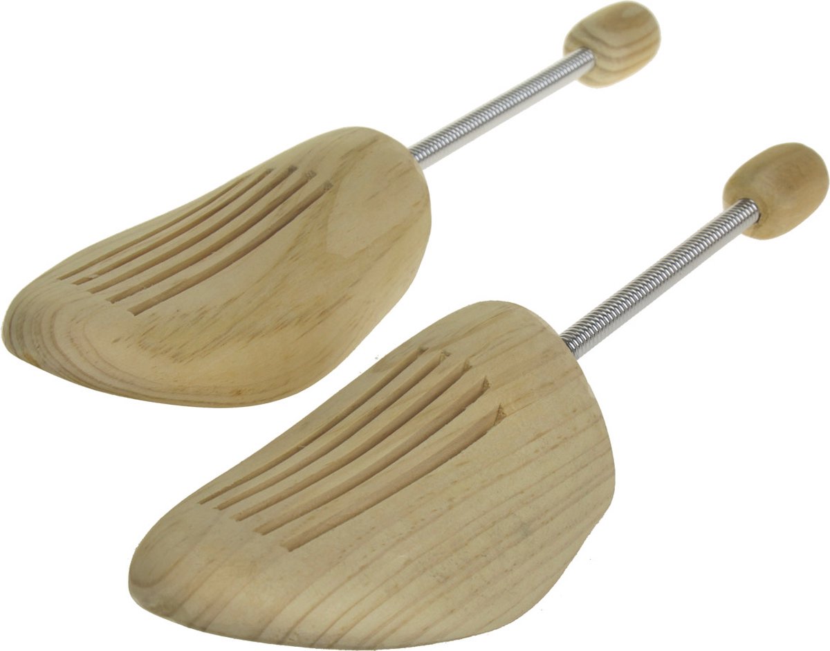 paar houten schoenspanners met spiraalveren GEMAAKT VAN HOOGWAARDIG HOUT, echt hout, NIEUW heren/dames