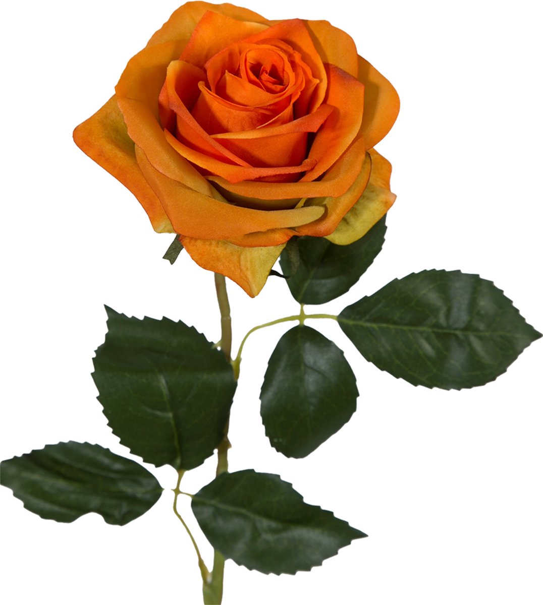 Viv! Home Luxuries Roos - zijden bloem - oranje
