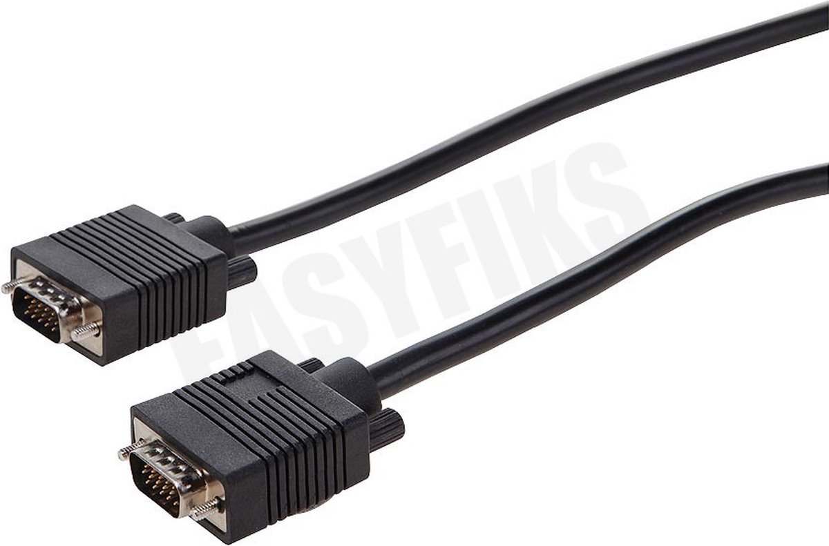 VGA Kabel Male - Male, 5.0 Meter, HD 1680x1050, 15 Polig
