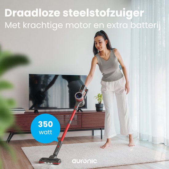 Aspirateur Balai Sans Fil 350W, 30KPA, 50 Min D'autonomie – Violet, 2024