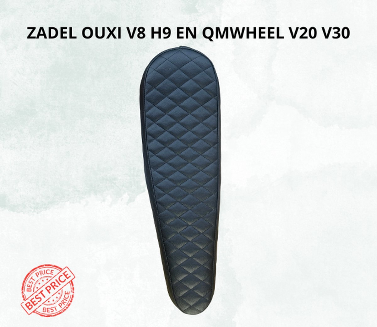 Zadel Fatbike Ouxi V8 H9 - Qmwheel V20 V30 - fatbike zadel Deluxe Volledig geruite