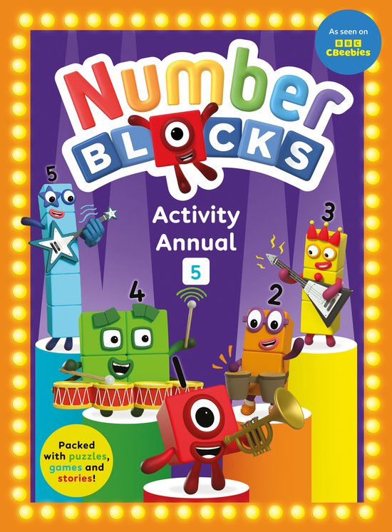 Numberblocks: 5 Fun Activity Annuals Set- Numberblocks Activity Annual 5
