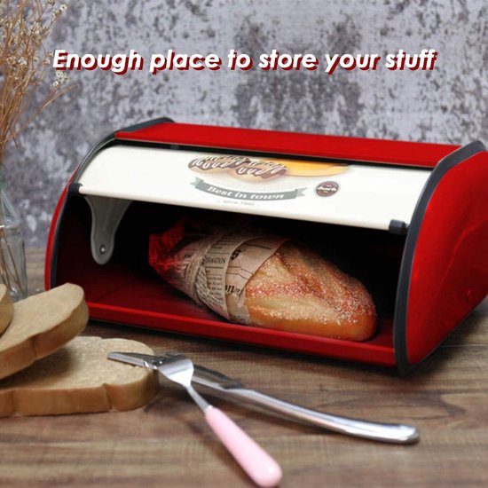 Brabantia Roll Top Bread Bin Matt Black | Design Is This