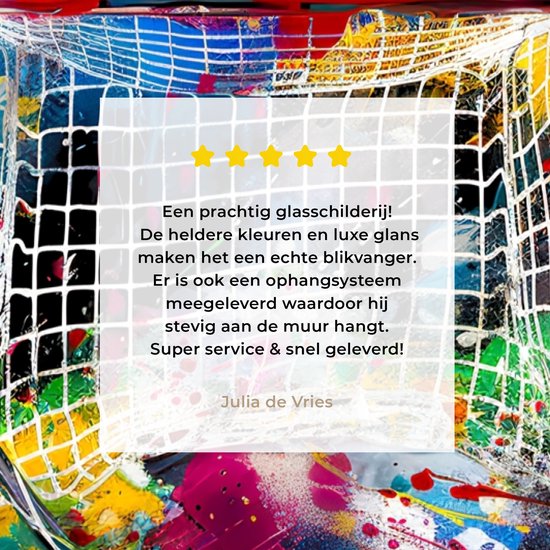 MuchoWow® Glasschilderij 100x150 cm - Schilderij acrylglas - Graffiti - Sport - IJshockey - Hockey goal - Foto op glas - Muurdecoratie woonkamer - Wanddecoratie slaapkamer - Schilderijen