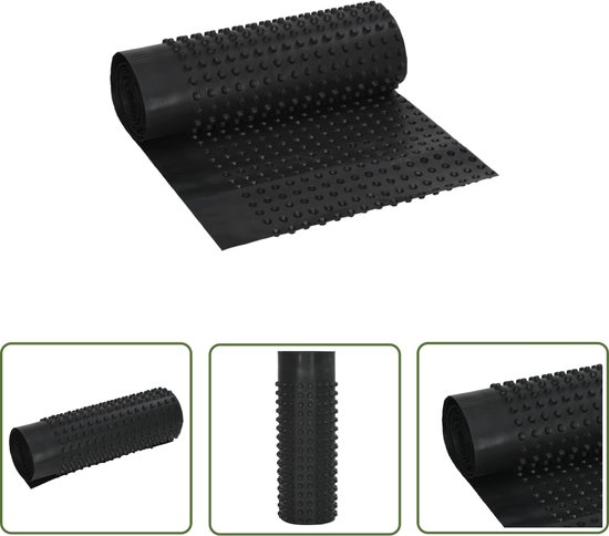 vidaXL Drain foil studs 2 pcs 400 g/m² 0.5x20 m HDPE