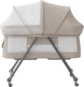 Bol.com Amalee - Opvouwbare babybed - Reiswieg - Met matras - Met wielen - Makkelijk voor op vakantie/camping - schommelende wie... aanbieding