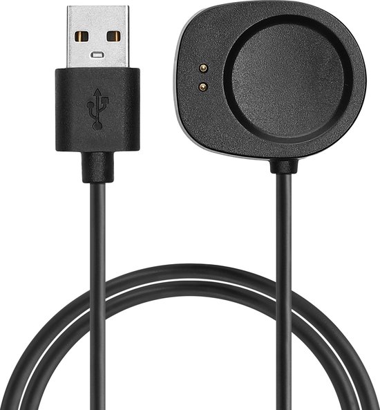 Horloge oplader type C adapter oplaadkabel converter compatibel met Amazfit T-Rex 3/Balance smartwatch oplader (zonder kabel) (2 x zwart