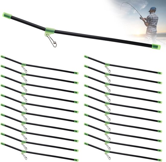 20x Angel Anti-Tangle Booms 20cm - Balance Connector Für Meeresfischerei